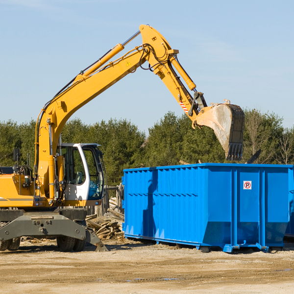 how does a residential dumpster rental service work in Dewey